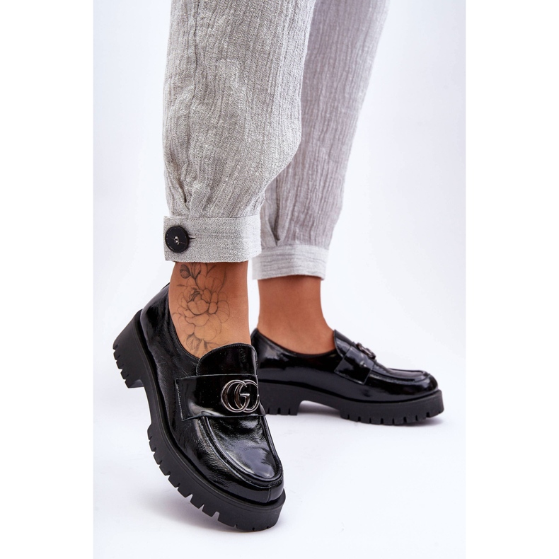 Laura Messi Skinnskor för kvinnor med dekoration Svarta Rosefalls 2