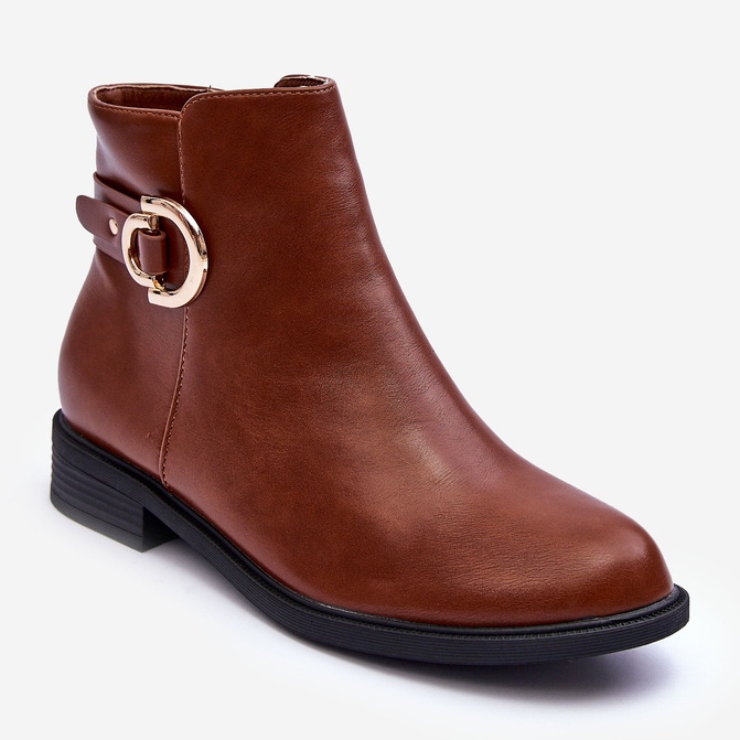 FD1 Platta stövlar Brun Meronei 1