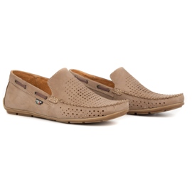 Olivier Sommarläder loafers herr 085DKNT brun 2