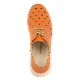 WASAK Damskor läder sneakers 0692W orange 1