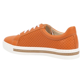 WASAK Damskor läder sneakers 0675W orange 1