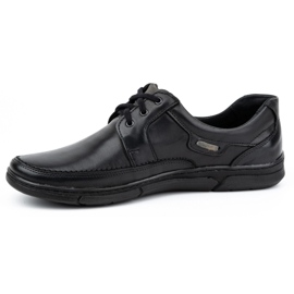 Olivier Läderskor med snörning för män 60K svarta 1