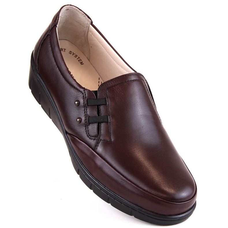 Skinnbekväma damskor med elastiskt band T.Sokolski J304 röd 1