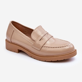 FG2 Klassiska Loafers för kvinnor Beige Faradays 1