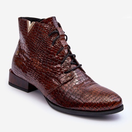 Läderstövlar för kvinnor Maciejka 5743C-02 Brun 1