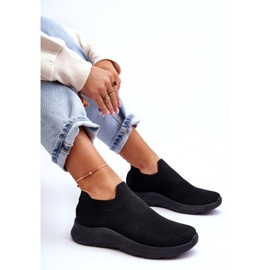 Slip-on sportskor dam svart Claris 5