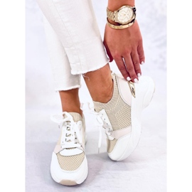 Davis Beige wedge sneakers 1