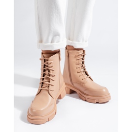 Beige snörväska för kvinnor 2