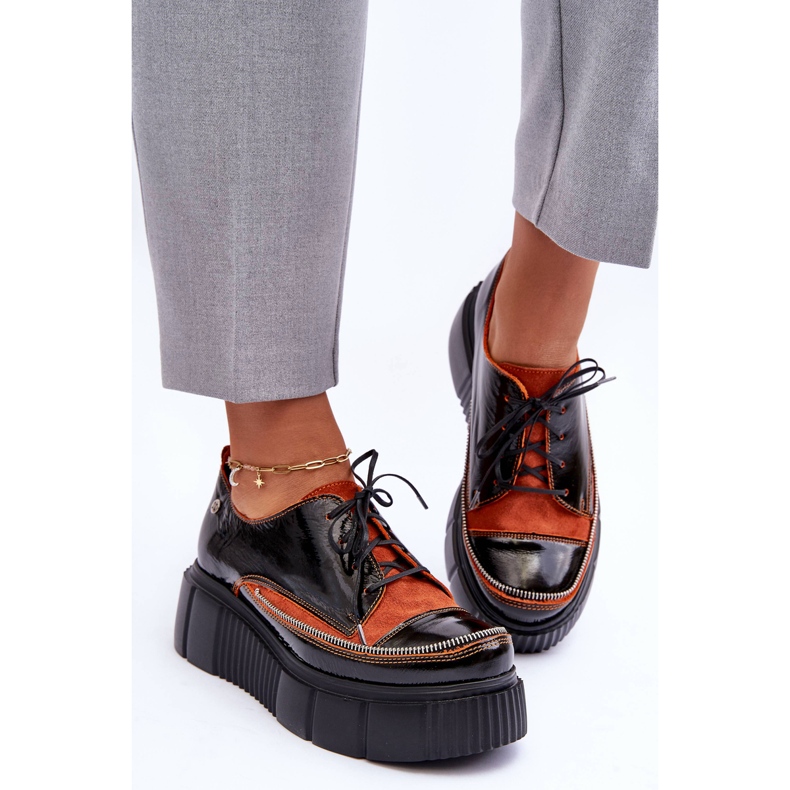 Läderskor för kvinnor Maciejka 50740-18 Svart 1