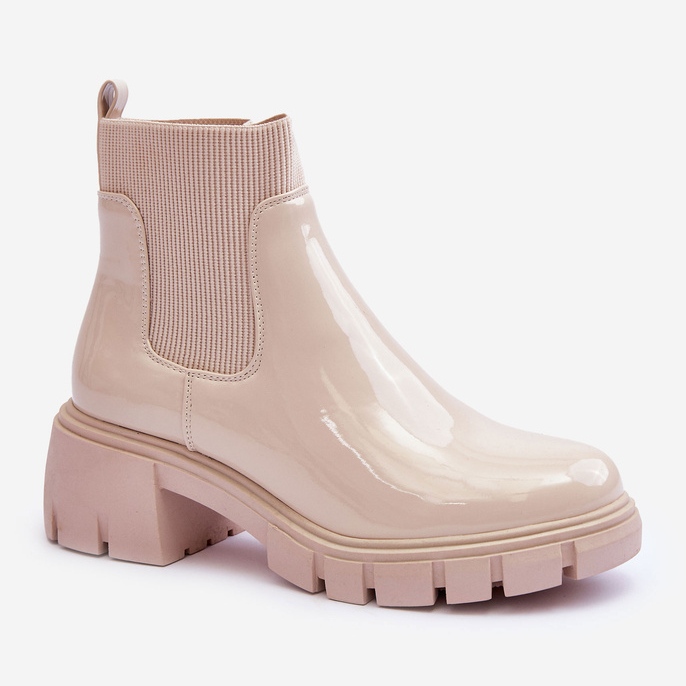 Dam Lack Boots Beige Cirie 1