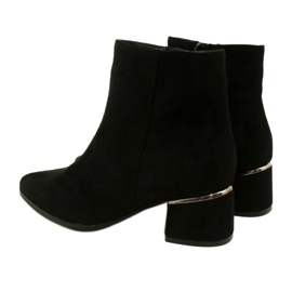 Evento Stövlar i mocka med silverdekor, Svart 23BT35-6420 4