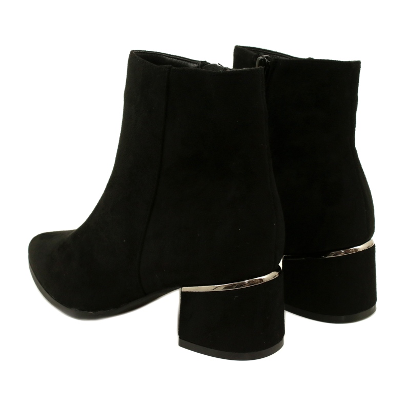 Evento Stövlar i mocka med silverdekor, Svart 23BT35-6420 3