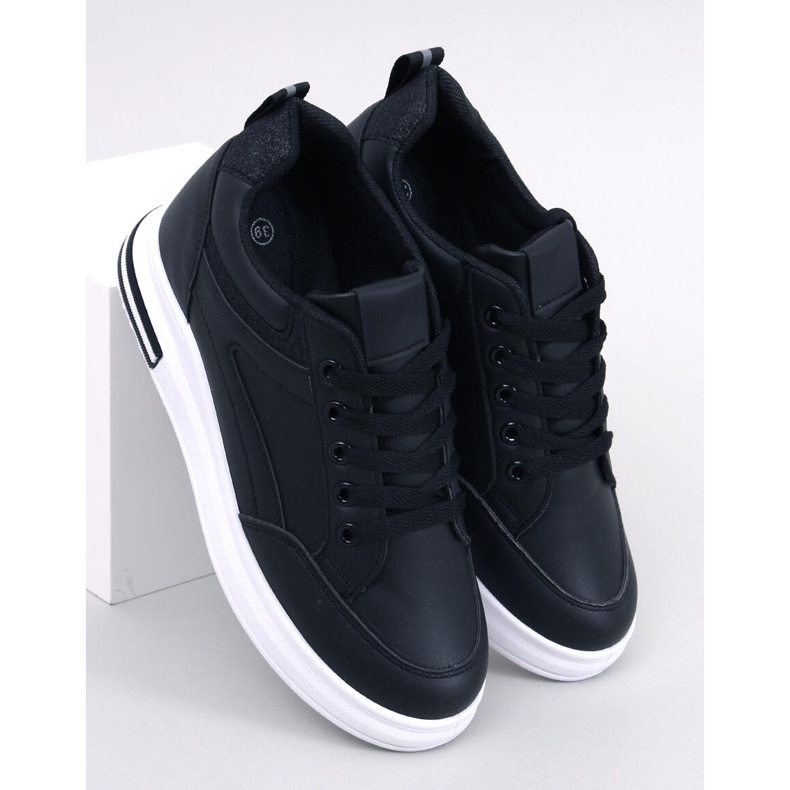 Cheeve Black wedge sneakers svart 1