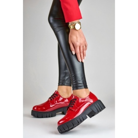 La.Fi Lackade röda snörskor 2