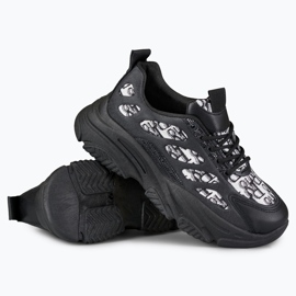 Emis svarta sneakers för kvinnor 1