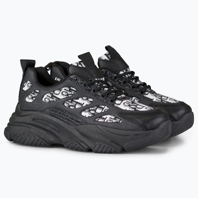 Emis svarta sneakers för kvinnor 2