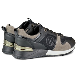 Fashionabla svarta Jersy sneakers 1