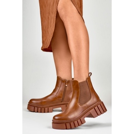 Veris bruna arbetsstövlar för kvinnor 2