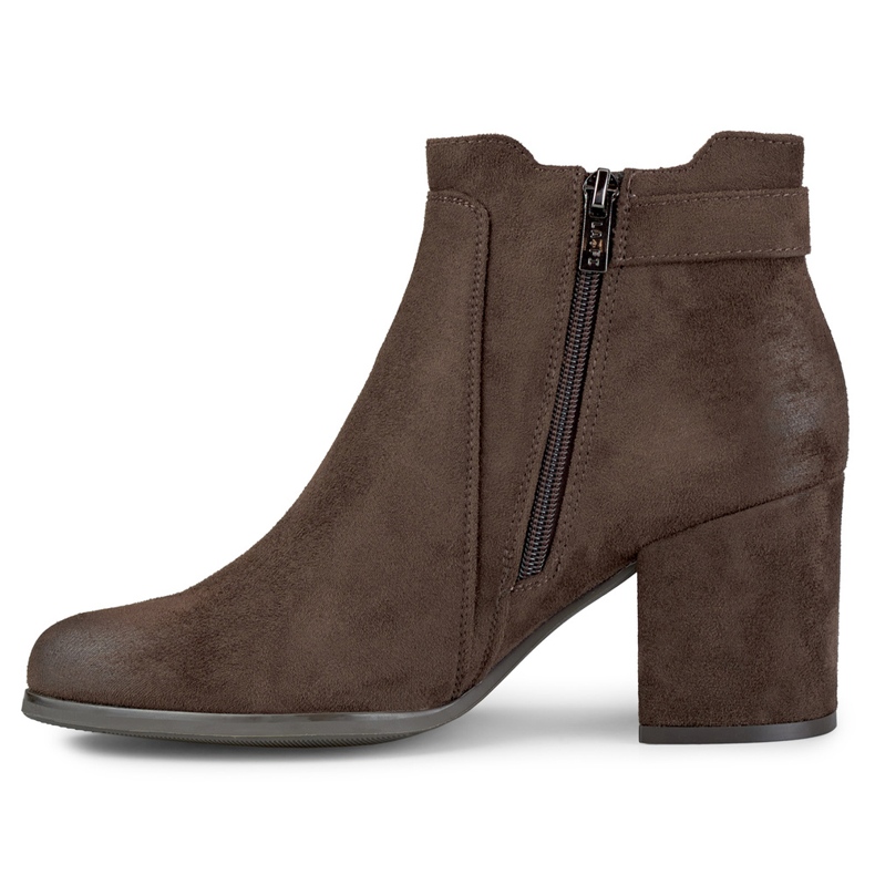 Bruna damstövlar med spänne 1