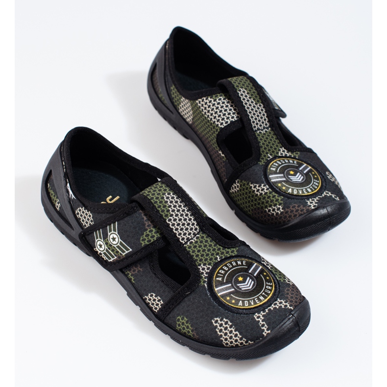 Boys Shelovet sneakers med kardborreband grå 1