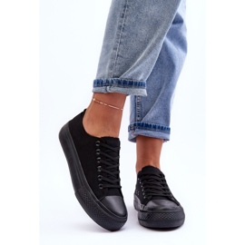 FB3 Klassiska Sneakers med låg plattform Svart Jazlyn 1