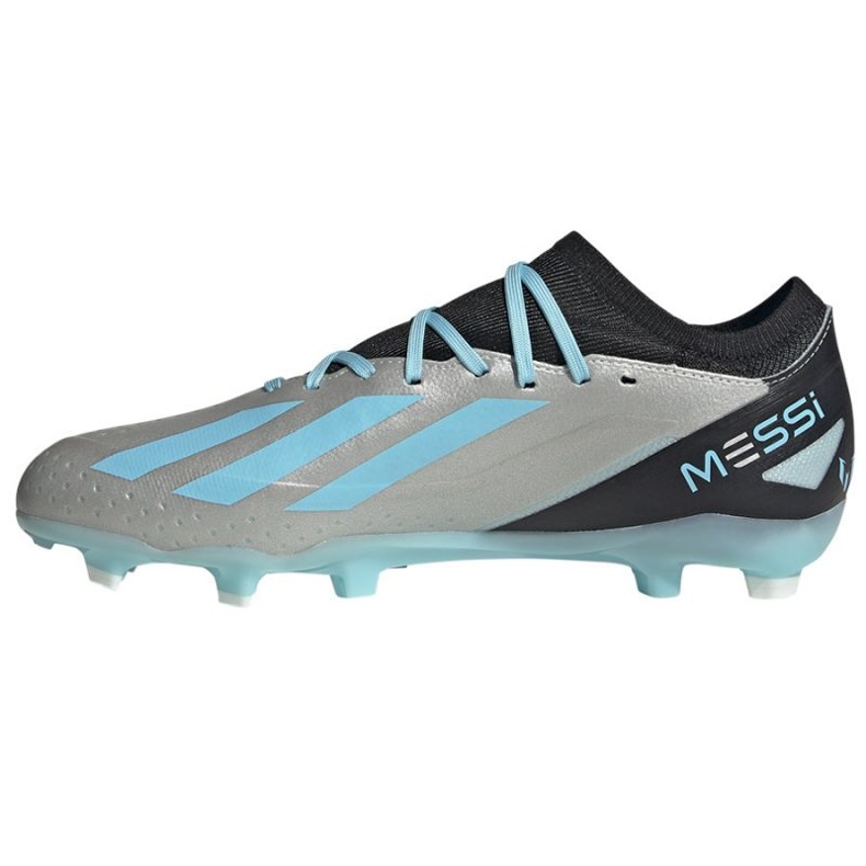 Adidas X Crazyfast Messi.3 Fg M IE4078 fotbollsskor silver nyanser av grått 1