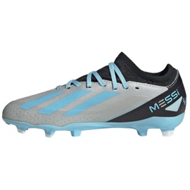Adidas X Crazyfast Messi.3 Fg Jr IE4077 fotbollsskor grå nyanser av grått 1