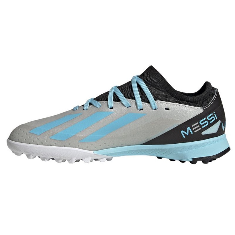 Adidas X Crazyfast Messi.3 Tf Jr IE4073 fotbollsskor grå nyanser av grått 1