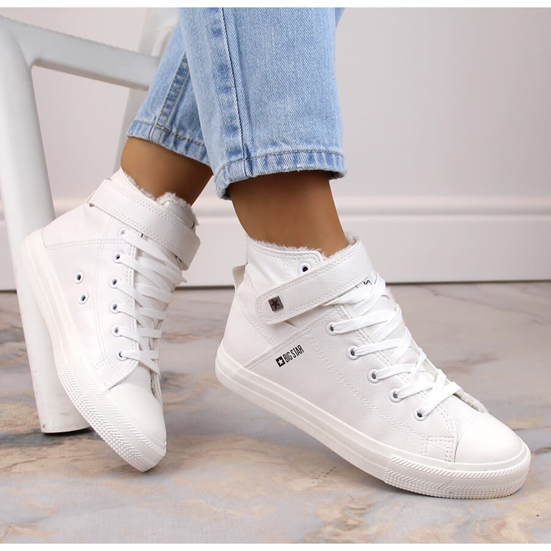 High-top isolerade sneakers vita Big Star V274541F 1