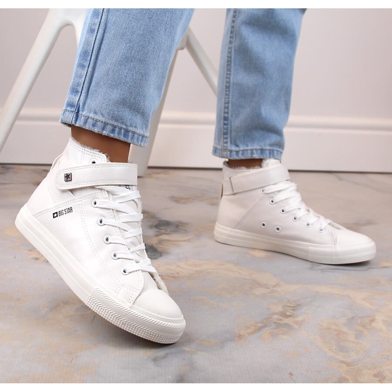 High-top isolerade sneakers vita Big Star V274541F 2