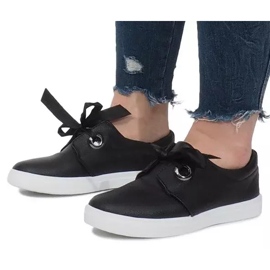 Svarta sneakers med Bows Lou 1