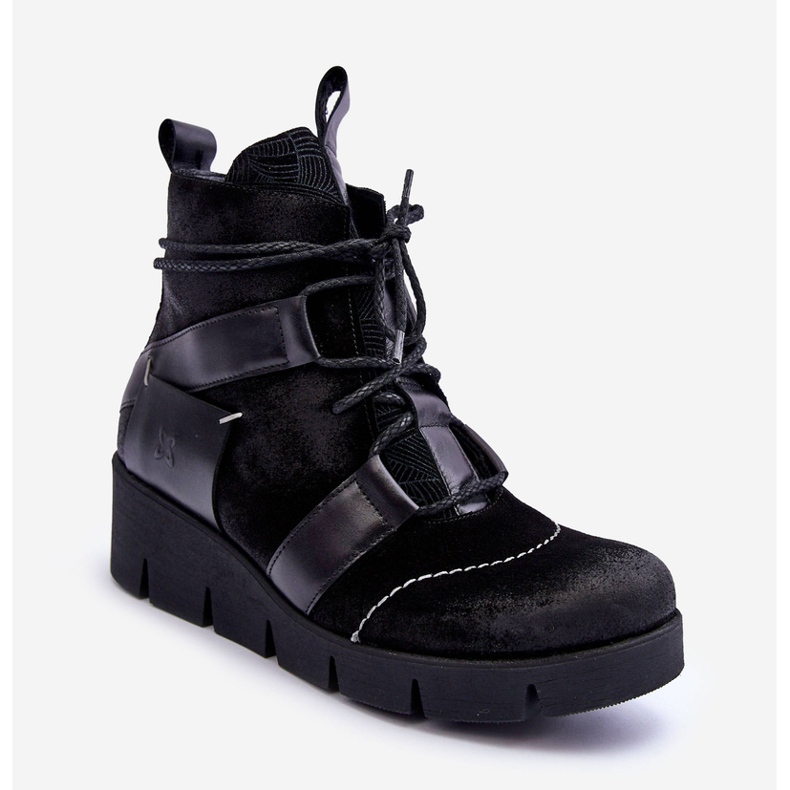 Kilstövlar i läder Maciejka 06185-01 Svart 1