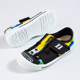 Shelovet mångfärgade tofflor för en pojke 1