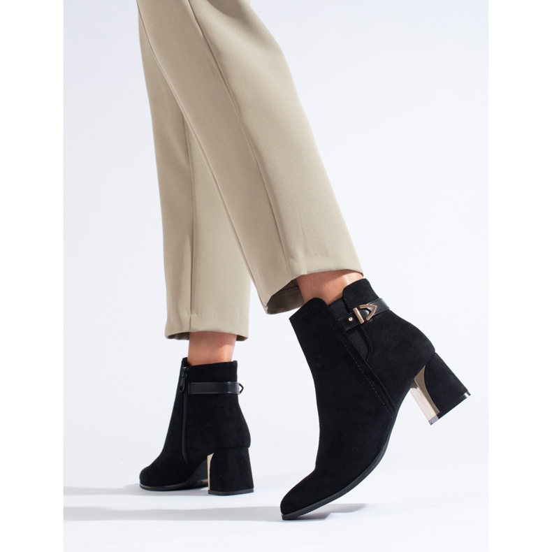 Klassiska stövlar i svart mocka från Shelovet 2