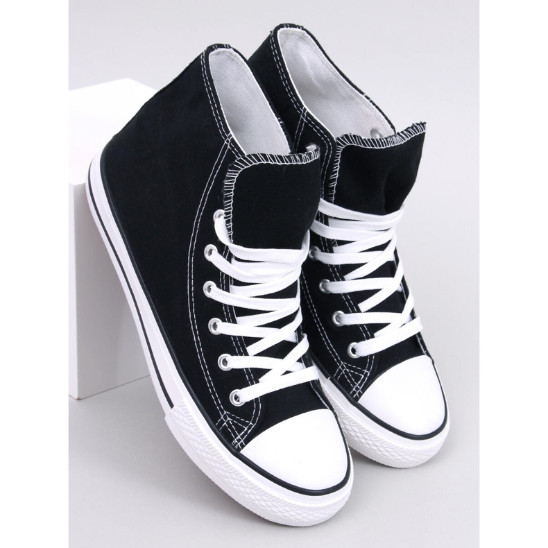 Jude Black canvas sneakers svart 1