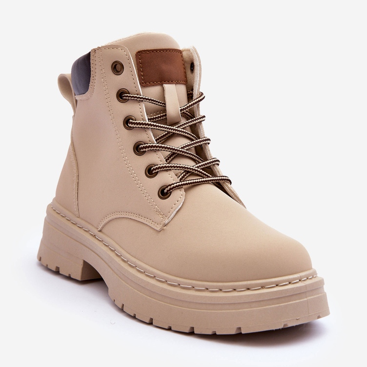 Trapper boots för kvinnor Varm ljusbeige Corbin 1