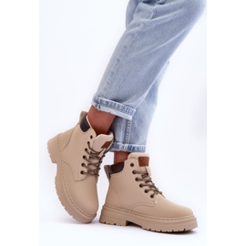 Trapper boots för kvinnor Varm ljusbeige Corbin 2