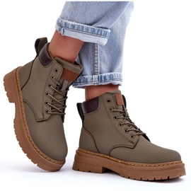 Kvinnors Trapper Boots Varmgröna Corbin 9