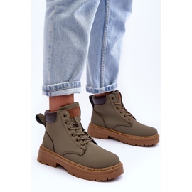 Kvinnors Trapper Boots Varmgröna Corbin 5