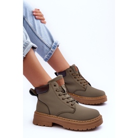 Kvinnors Trapper Boots Varmgröna Corbin 7