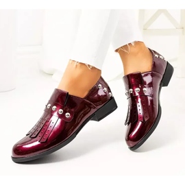 Cassidy maroon slip-on skor för kvinnor röd 8