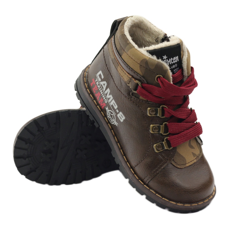 American Club Stövlar och stövlar med dragkedja 16221 brun 3