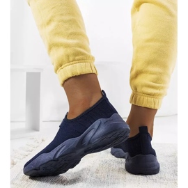 BM Aaron marinblå sneakers 2