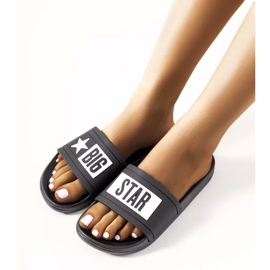 Svarta Big Star DD274A266 tofflor för kvinnor 2