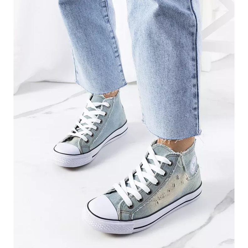 Oliveira jeanssneakers blå 1