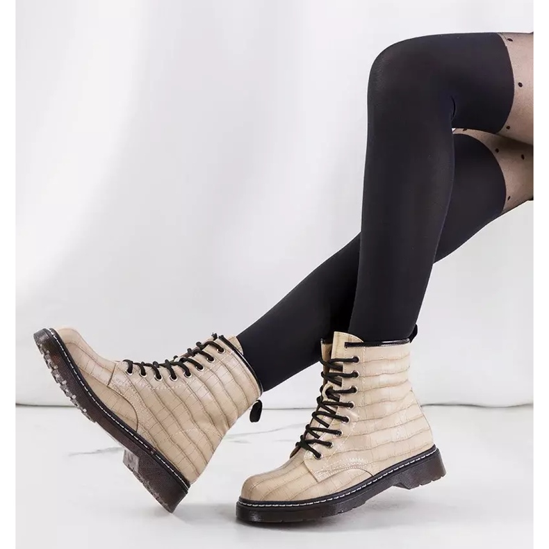 Norte beige vandringskängor för kvinnor 1