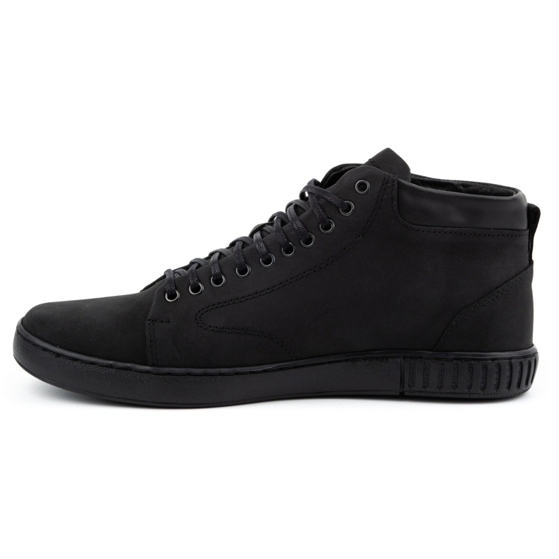 Polbut Herr läder creepers skor 2108sw svart 1