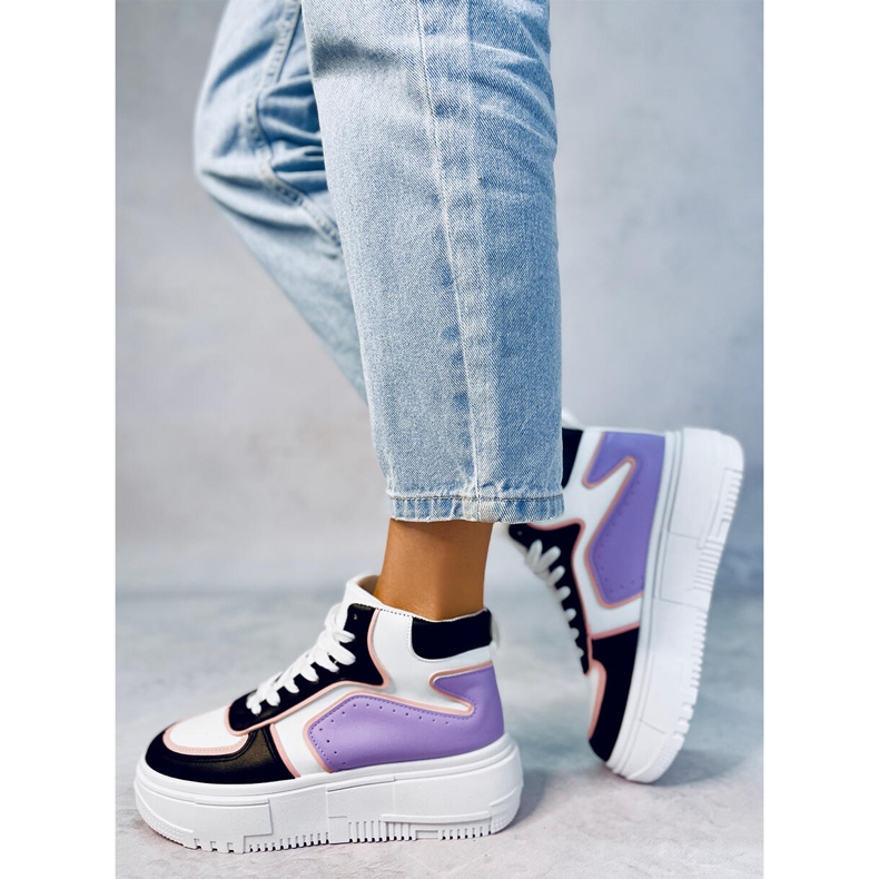 Storm SVART / LILA high-top sneakers 2