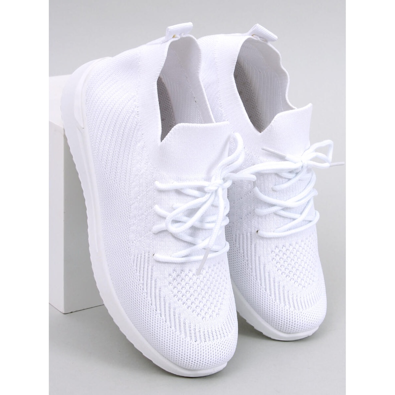 Bergman White sock sportskor vit 1