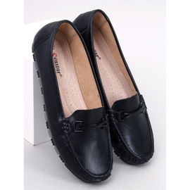 Klassiska loafers med innersula i läder Debell Black svart 1